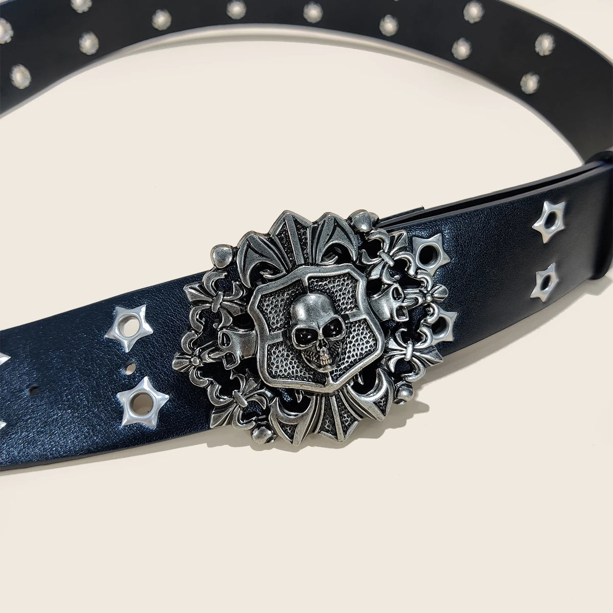 New Rivet Punk Wide Belt Popular for Women Personalized and Spicy Fashionable and Versatile Retro Belt Gift For Women and men