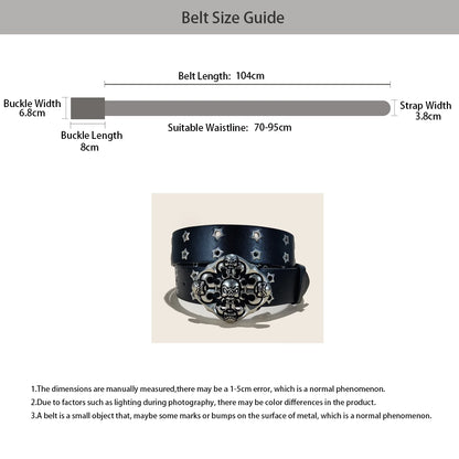 New Rivet Punk Wide Belt Popular for Women Personalized and Spicy Fashionable and Versatile Retro Belt Gift For Women and men