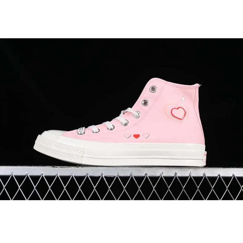 2025 New Thick Bottom High Top Couple Shoes Yellow And Red Men's And Women's Canvas Shoes Rubber Sole Spring Autumn Season