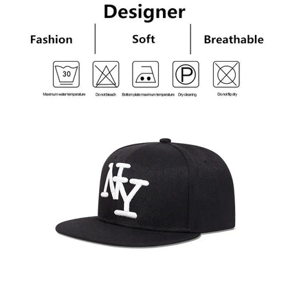 Unisex Letter Embroidery Hip-hop Hats Spring Autumn Outdoor Adjustable Casual Baseball Caps Sunscreen Hat