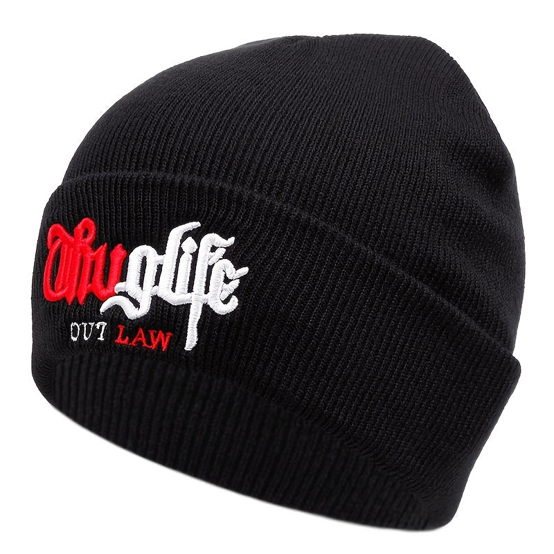 1pc Men's Street Hip Hop Style Knitted Hat, Ideal Choice For Gifts