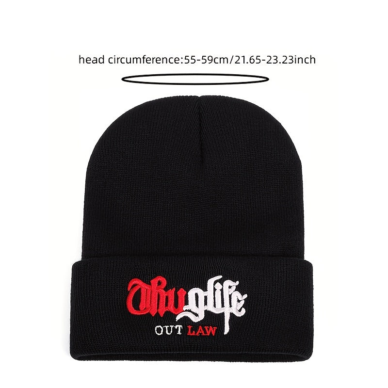1pc Men's Street Hip Hop Style Knitted Hat, Ideal Choice For Gifts