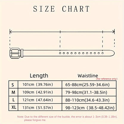 Punk Eyelet Rivet Studded Belts Black Hip Hop PU Waistband Trendy Jeans Pants Belt For Women & Men